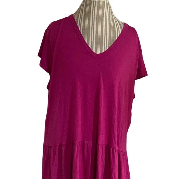Time and Tru bright pink top excellent  condition v necked top see pics XXXL - Picture 1 of 2